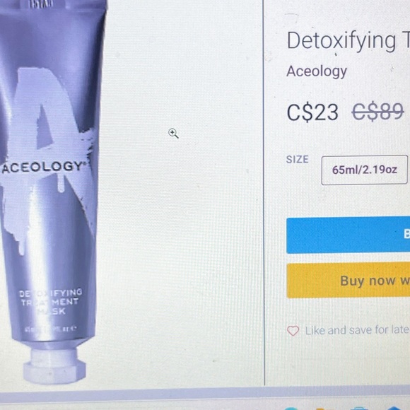 Aceology Detoxifying Mask brand new, never opened or used - Picture 2 of 2
